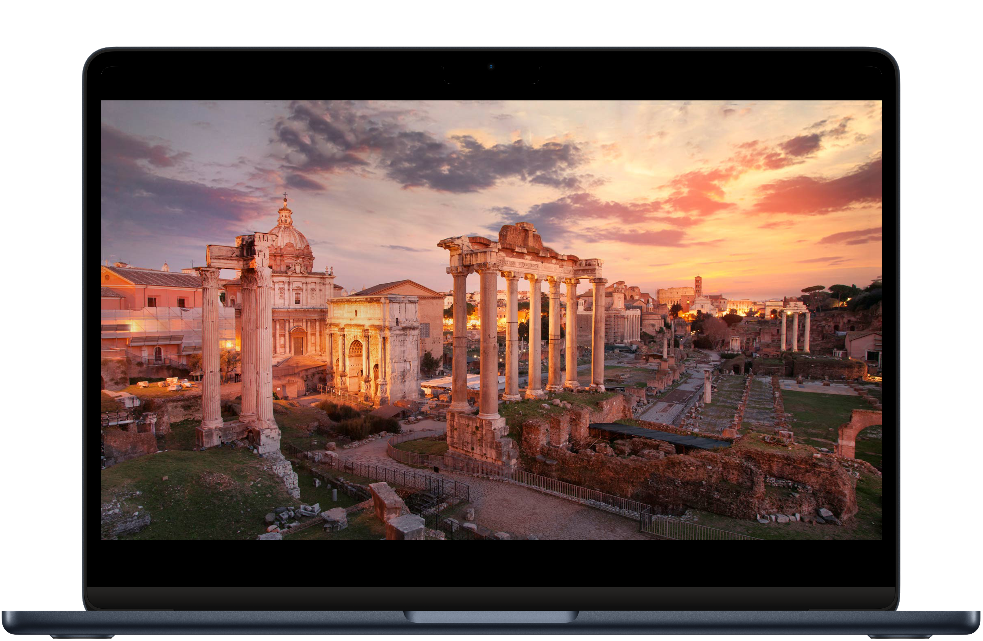 罗马古迹日落景观